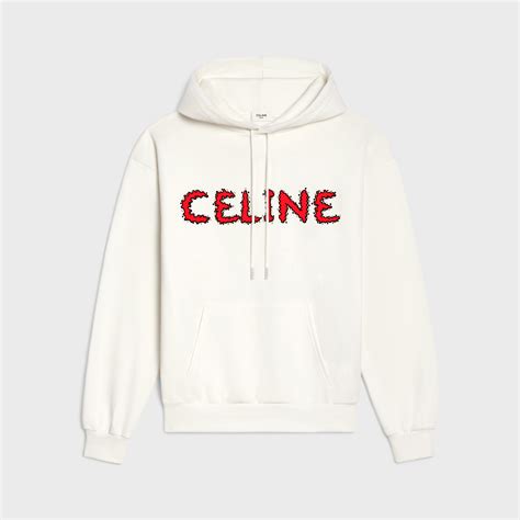 celine white hoodie|celine hoodie price.